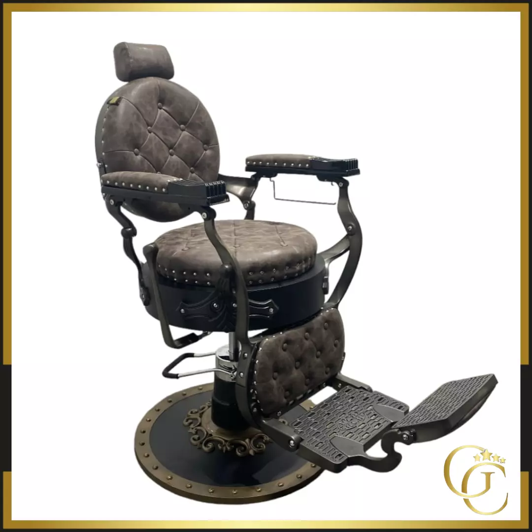 Tabouret de barbier vintage esthétique avec roues, coiffeur professionnel,  chaise de salon de beauté, meubles de barbier à cussion, YR50BC
