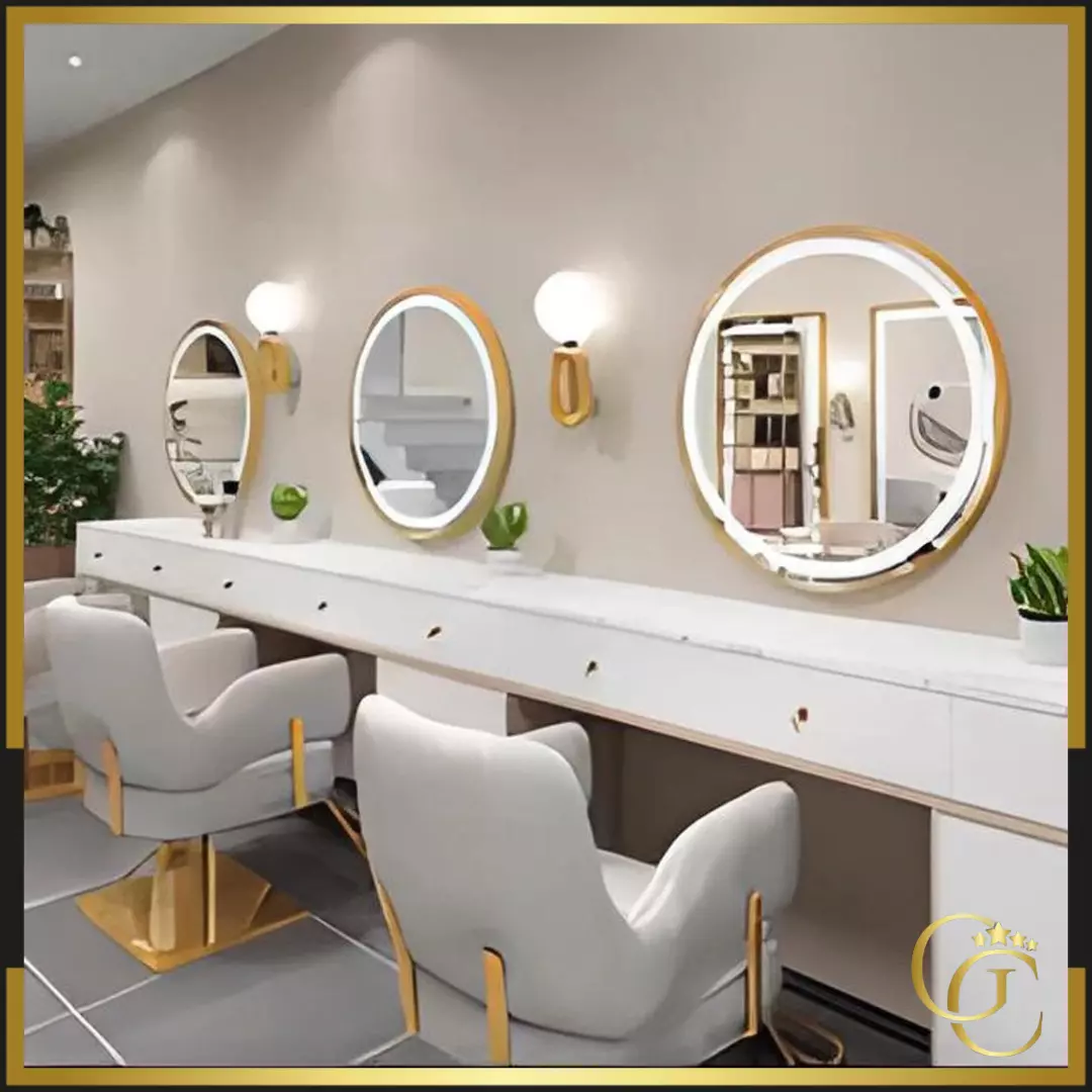 Miroir Coiffeuse Moon Gold, A L'Image De l'Elegance - Groupe Coiff