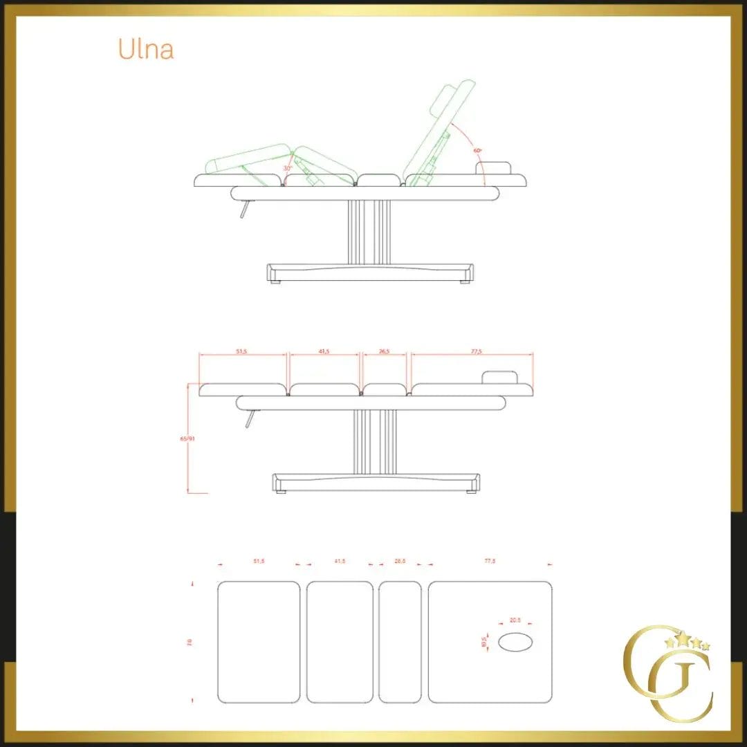 Table Esthétique et Massage Electrique 3 plans - ULNA